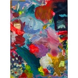 "Underwater View" Contemporary Original Abstract Acrylic Painting by Amy Smith For Sale