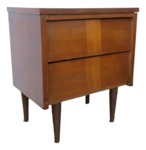 Mid Century Modern Inlay Nightstand Side End Bedside Table 6265