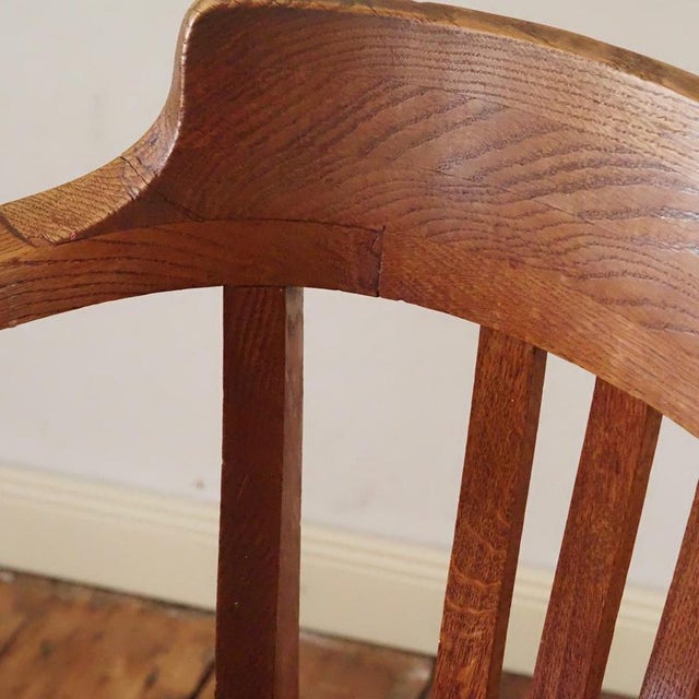 Art Deco Oak Armchair, 1925 For Sale - Image 4 of 15