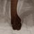 Antique Quarter Sawn Oak Side Chairs With Hand Carved Motif on Each Side and Nailhead Stud Surround Tapestry Seat and Claw Feet For Sale - Image 12 of 18