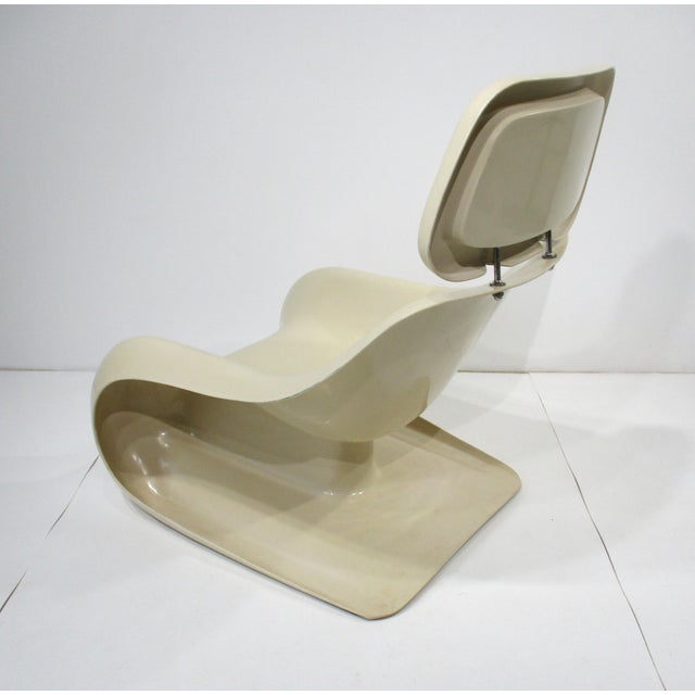 Mid 20th Century Space Age Targa Lounge Chair and Ottoman in the Style of Klaus Uredt For Sale - Image 5 of 12