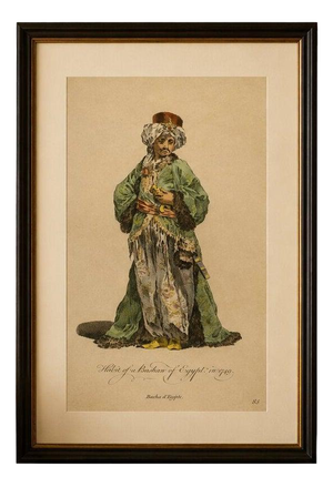 European School Artist, Habit of a Bashaw of Egypt, 1749, Engraving