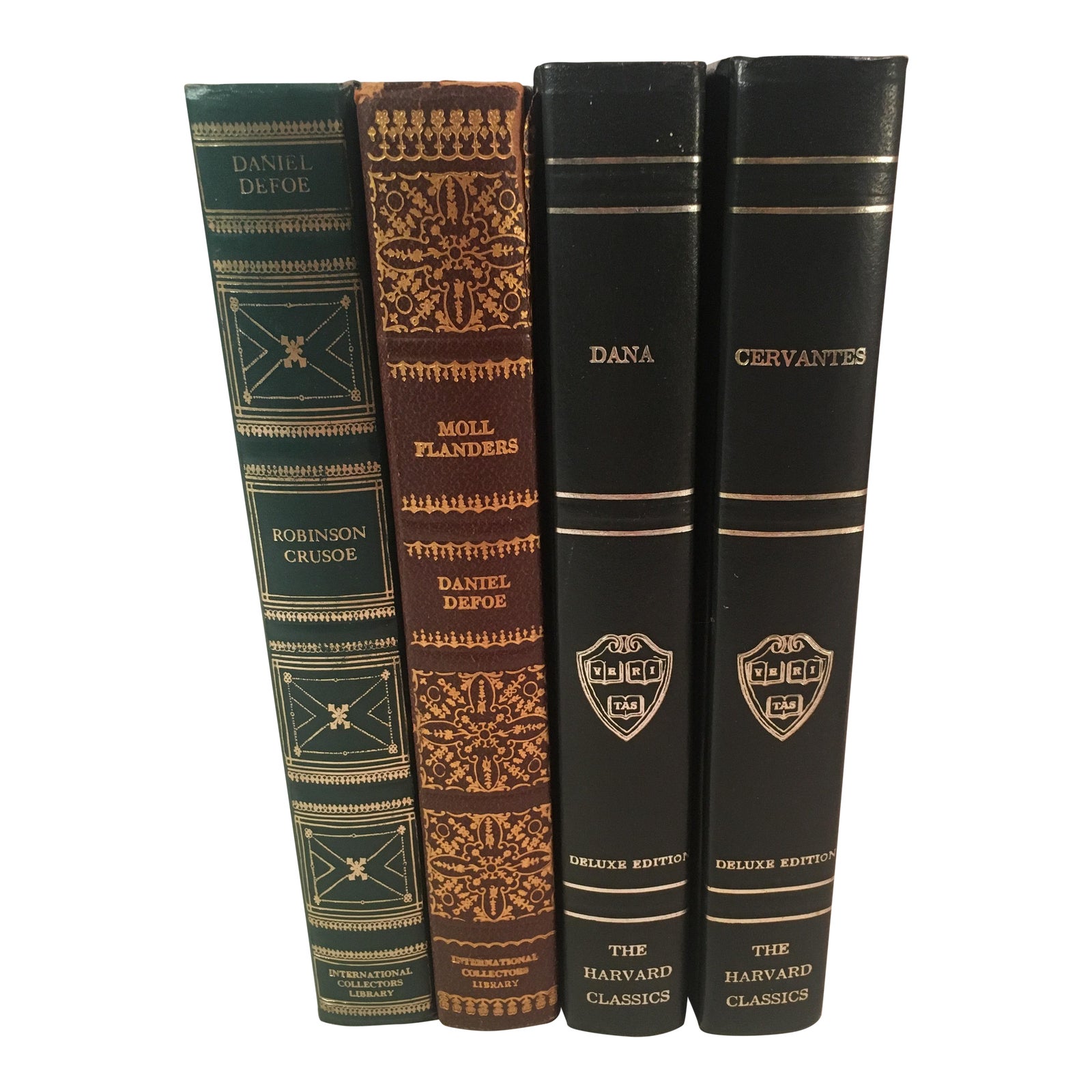 MidCentury Gold Spine Classic Books Set of 4 Chairish
