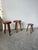 Free-Form Tripod Oak Stools, 1950s, Set of 3 For Sale - Image 13 of 18
