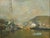 Gorgeous Sausalito and the Golden Gate Bridge landscape oil painting by Calderon (Spain, 20th Century). Presented in a...