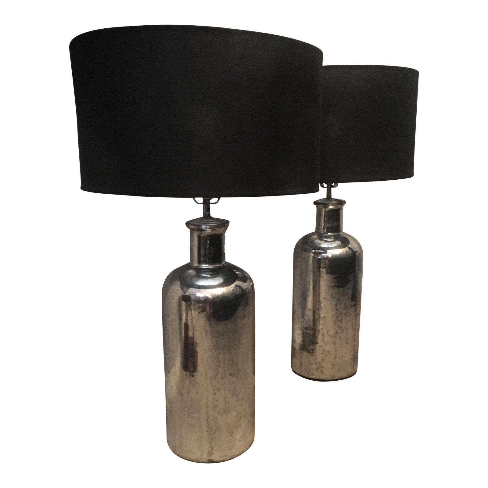 Restoration Hardware Mercury Glass Table Lamps A Pair Chairish