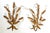 Gold Mid Century Italian Gold Gilt Tole & Crystal Wall Sconces — Hollywood Regency / Italian Florentine Style For Sale - Image 8 of 11
