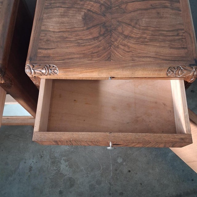 Art Deco Bedside Tables, 1925, Set of 2 For Sale - Image 17 of 18