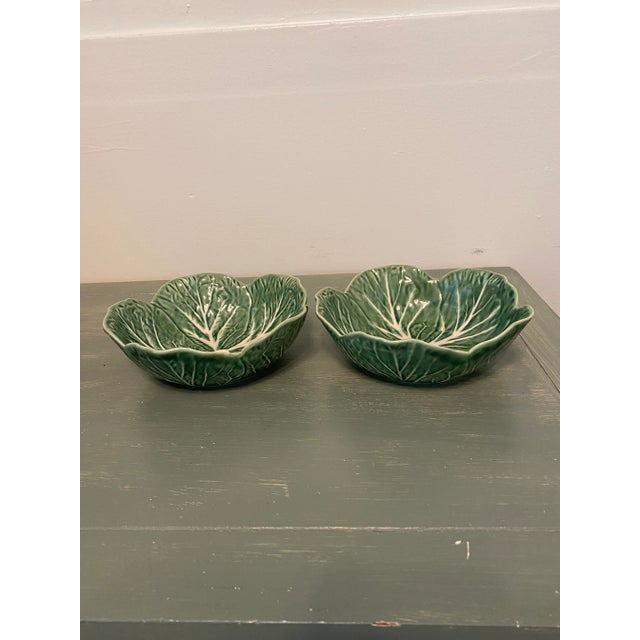 Beautiful Bordallo Pinheiro bowls in mint condition, Original condition unaltered. No Imperfections