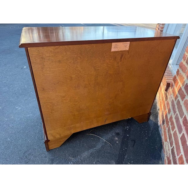 Late 20th Century Henkel Harris George III Mahogany Chest of Drawers For Sale - Image 13 of 17