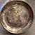 Traditional Vintage Silver Tone Metal Lotus Flower Bowl Pedestal Holder 5.5” Aged Patina For Sale - Image 3 of 3