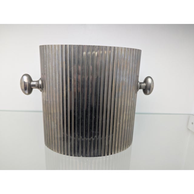 Art Deco Champagne Cooler/Wine Cooler in Oval Shape, High-Quality Workmanship, Classic Art Deco Design 19251940, 1930s For Sale - Image 12 of 12