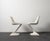 Ivory Set of Fiber Glass Chairs, 1960s For Sale - Image 8 of 11