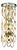 Collection Medea Wall Lamp in Metal and Crystal by Jago For Sale