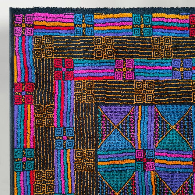 Vintage Italian Wool Rug by Missoni for T&J Vestor, 1980s For Sale - Image 12 of 15