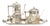 Art Deco Silver Plated Tea Set, Set of 5 For Sale