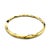 Soho 18k Gold Enamel Golden Calligraphic Stripe Bangle Bracelet For Sale - Image 4 of 12