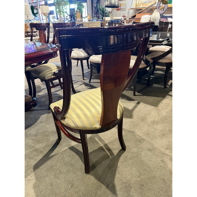 Wood Double Pedestal Italian Inlay Dining Set - 10 Chairs For Sale - Image 7 of 11