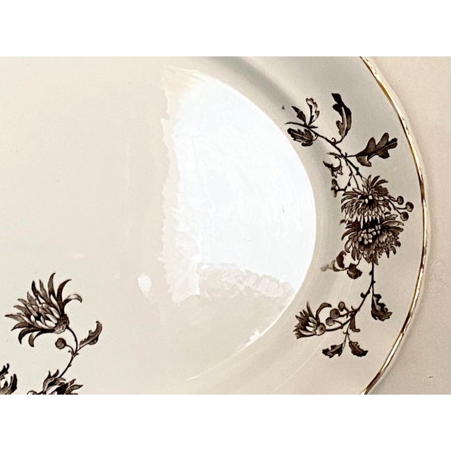 Antique Large Brown Transferware Staffordshire Platter For Sale In Santa Fe - Image 6 of 9