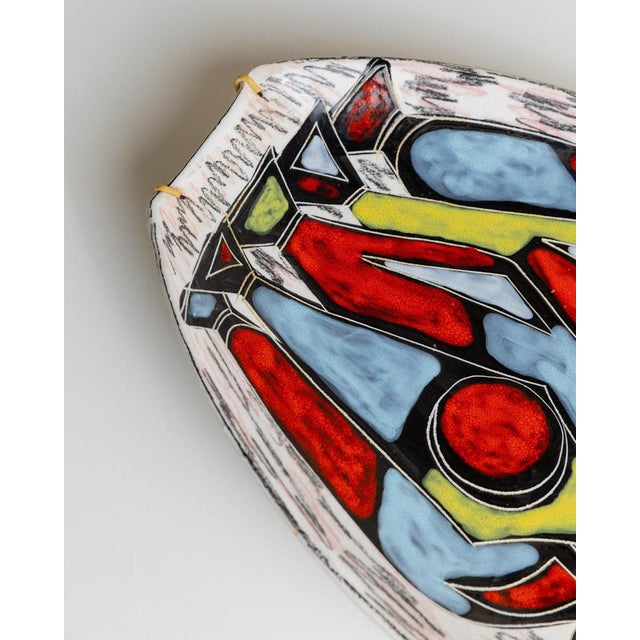 Vintage Studio Ceramic Wall Plate, Italy, 1970s For Sale - Image 3 of 12