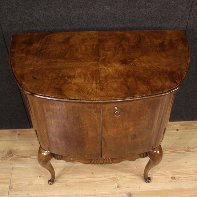 Small 20th Century Half-Moon Sideboard, 1950s For Sale - Image 3 of 13