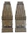 Pair Architectural Georgian Gothic Bronze Exterior/Interior Wall Sconces For Sale