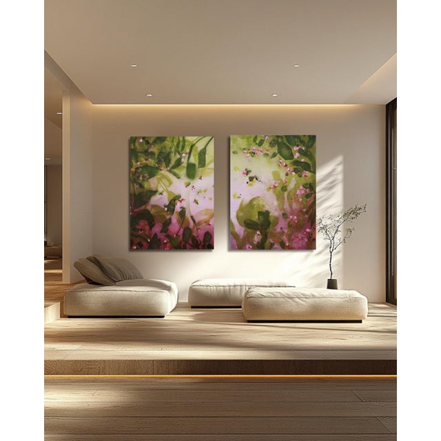 "Remembering You Here" Original Abstract Contemporary Painting by Mel Rea For Sale In Cleveland - Image 6 of 6