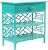 Chippendale Chippendale End Table - Turquoise For Sale - Image 3 of 3