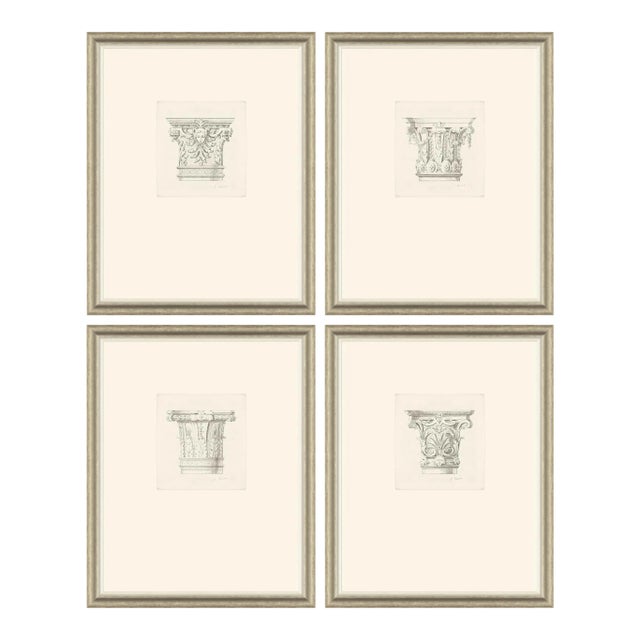 Colonna I, II, III & IV Framed Art Prints - Set of 4 by David Phoenix For Sale