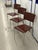 Metal Vintage Ginger Cognac Leather and Chrome Dining Chairs from Fasem, Italy, 1980s, Set of 3 For Sale - Image 7 of 12
