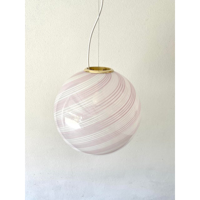 Murano Glass Pendant Lamp from De Majo, 1970s For Sale - Image 7 of 18