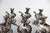 Renaissance 1970s Pedro Duran Silver Cherub Putto Salt Cellars & Spoons, Spain Set of 6 - 12 pcs For Sale - Image 3 of 6