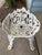 Victorian Late 19th Century White Cast Iron Grapevine Garden Set, 4 Pieces For Sale - Image 3 of 13