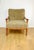 Vintage Wood Lounge Chair with Olive Green Long Pile Upholstery, 1970 For Sale - Image 13 of 13