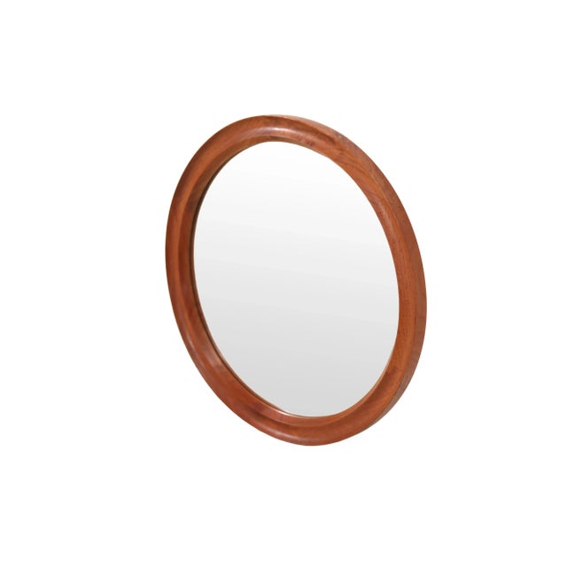 Teak Mirror from Pedersen and Hansen, 1960s For Sale - Image 4 of 4