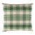 Schumacher Heidi Plaid 18" Pillow In Leaf For Sale