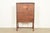 Berkey & Gay Style Antique English Jacobean Carved Walnut and Burl Wood Bookcase or Bar Cabinet, Circa 1920s For Sale - Image 12 of 13