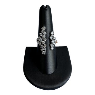 Diamond Fashion Ring in 14kt White Gold - 1.50ctw Hi Si2-I1 Diamonds, Size 7 For Sale