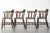 Antique Late 19th Century English Wooden Captain Chairs, Set of 4 For Sale - Image 5 of 18