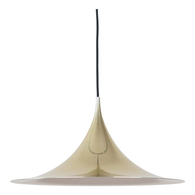 Vintage Semi Pendant Lamp by Bonderup and Thorup for Fog & Mørup, 1968 For Sale