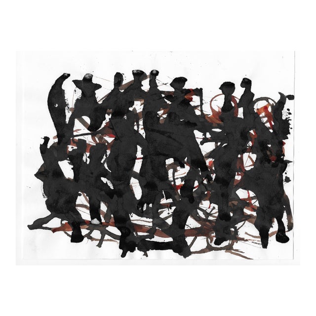 1991 Abstract Dancing Figures by Mark Dorman For Sale