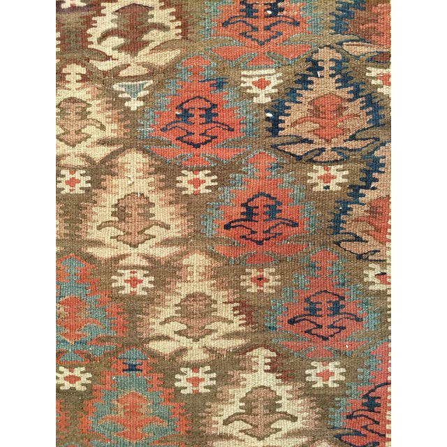 Early 20th Century Persian Kilim Rug For Sale - Image 11 of 12