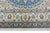 Blue Hand-Knotted Nain 9la Oriental Rug with Silk For Sale - Image 8 of 13