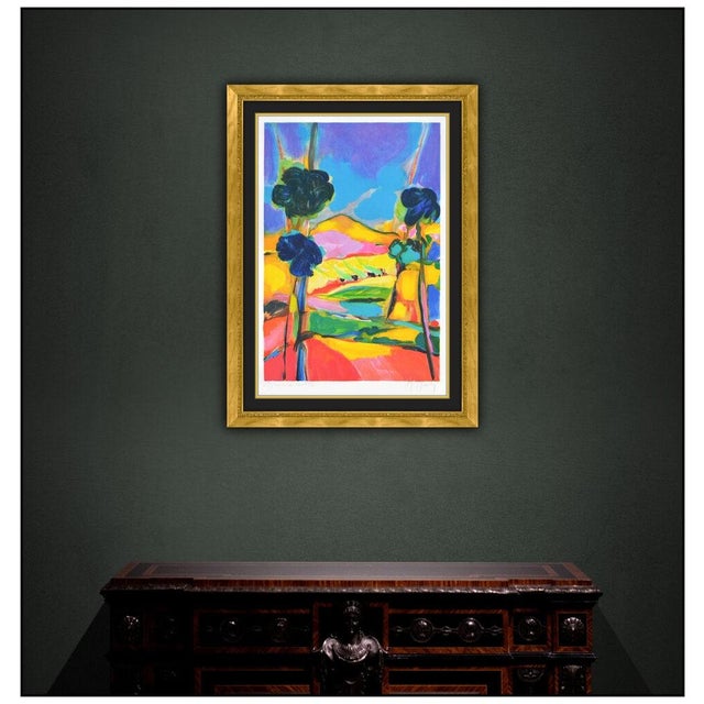 Message us to inquire about custom framing options! (Included for free with every purchase) The artwork here, "Luberon...