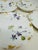 Ceramic Set of 4 Antique Haviland Limoges Saucers | Schleiger 453d Violets & Daisies Pattern | French Porcelain 1888-1896 For Sale - Image 7 of 10