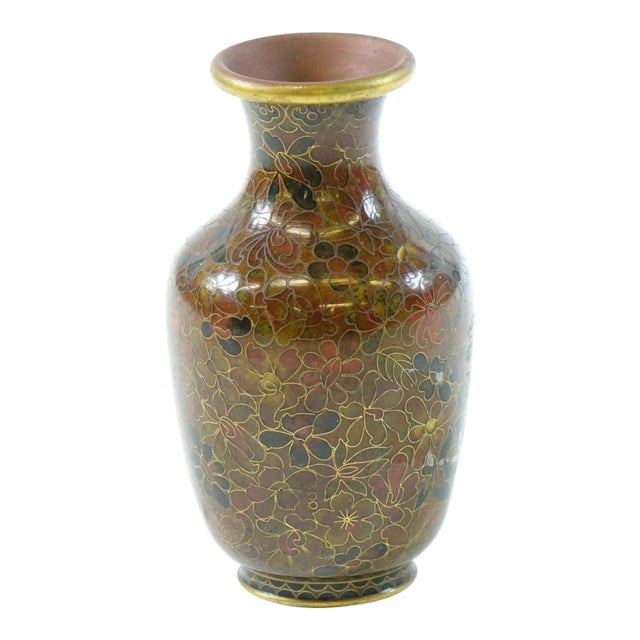 19th Century Chinese Cloisonné Vase For Sale