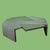 Contemporary Crossing Trio Cocktail Table by Thomas Pheasant for McGuire For Sale - Image 3 of 4