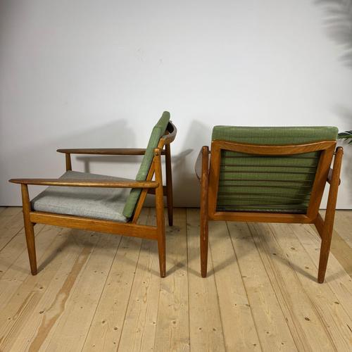 Mid-Century Modern Danish Teak Armchairs, 1960, Set of 2 For Sale - Image 4 of 8