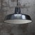 Vintage Industrial French Black Enamel Pendant Light For Sale - Image 4 of 6