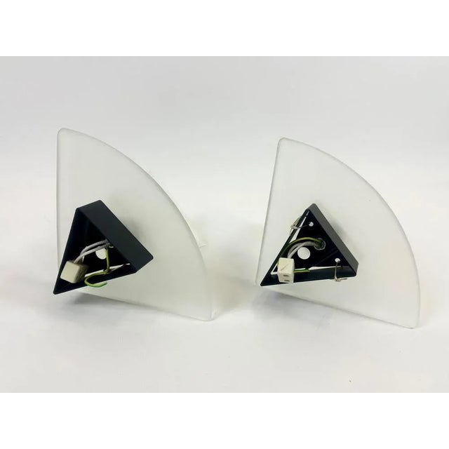 Italian Murano Glass Wall Lamps Alox, 1980s, Set of 2 For Sale - Image 8 of 12